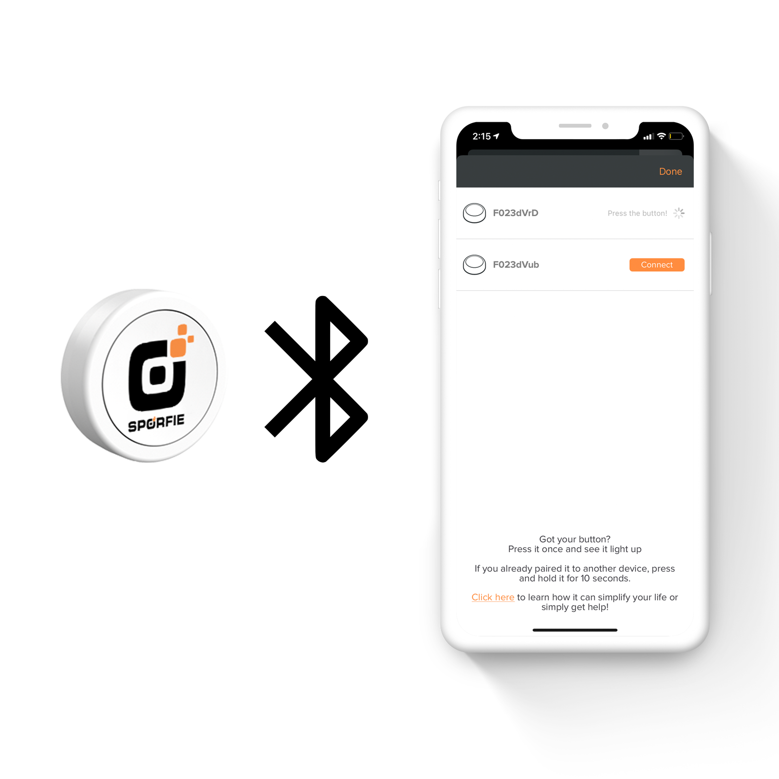 Pulsante Bluetooth Clipr